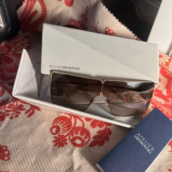 Rare Vintage Swarovski Crystal-Embedded Sunglasses. NWT NIB - Picture 8 of 13